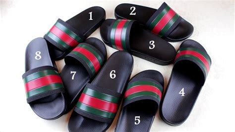 gucci flip flops men's fake|gucci slides are they real.